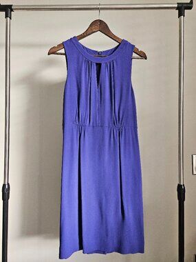 J.Crew Keyhole Sleeveless Sheath Dress Royal Blue - Size 4
